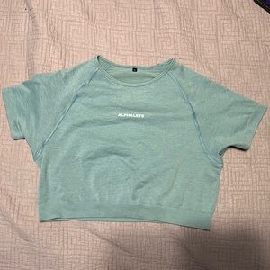 Jade green Alphalete crop